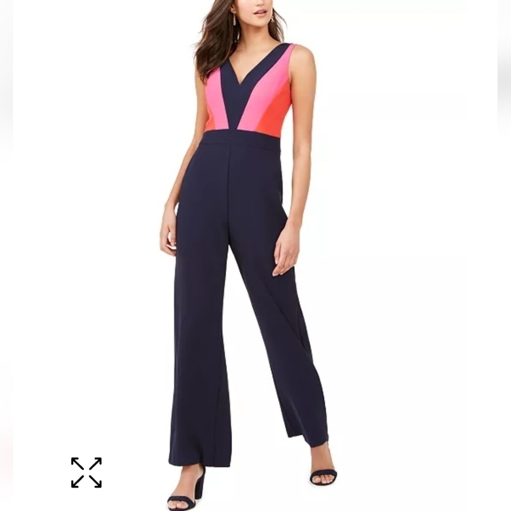 Vince Camuto Color Block Jumpsuit